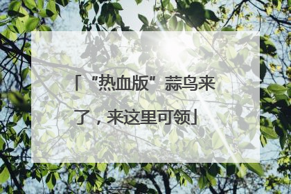“热血版”蒜鸟来了，来这里可领