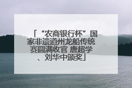 “农商银行杯”国家非遗道州龙船传统赛圆满收官 唐超学、刘华中颁奖