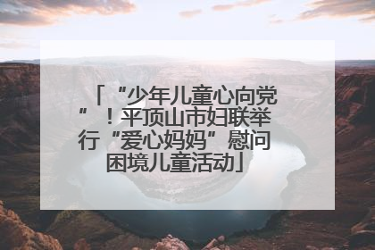 “少年儿童心向党”！平顶山市妇联举行“爱心妈妈”慰问困境儿童活动