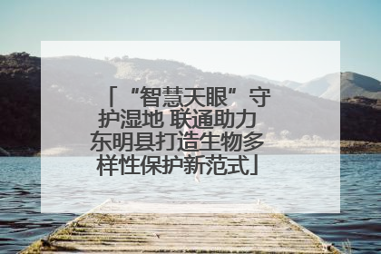 “智慧天眼”守护湿地 联通助力东明县打造生物多样性保护新范式