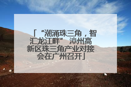 “潮涌珠三角，智汇龙江畔” 漳州高新区珠三角产业对接会在广州召开