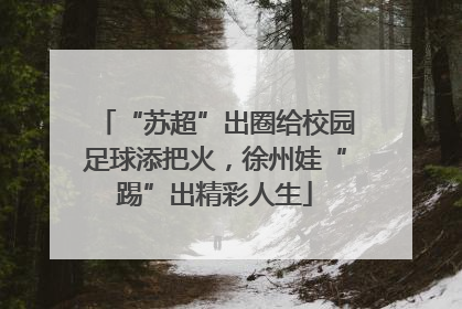 “苏超”出圈给校园足球添把火，徐州娃“踢”出精彩人生