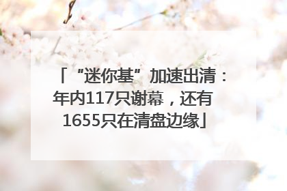“迷你基”加速出清：年内117只谢幕，还有1655只在清盘边缘