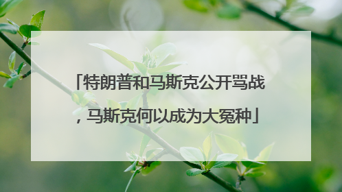 特朗普和马斯克公开骂战，马斯克何以成为大冤种