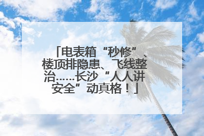 电表箱“秒修”、楼顶排隐患、飞线整治……长沙“人人讲安全”动真格！