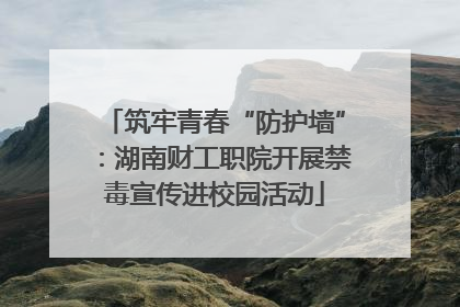 筑牢青春“防护墙”：湖南财工职院开展禁毒宣传进校园活动