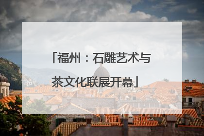 福州：石雕艺术与茶文化联展开幕