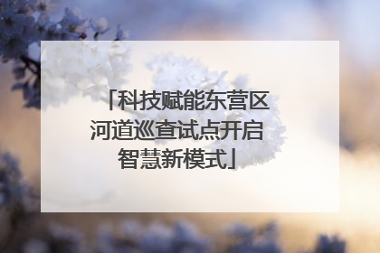 科技赋能东营区河道巡查试点开启智慧新模式