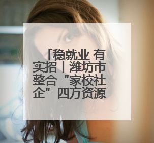 稳就业 有实招丨潍坊市整合“家校社企”四方资源，让求职者找工作不孤单