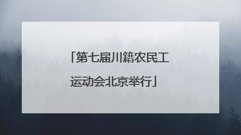 第七届川籍农民工运动会北京举行