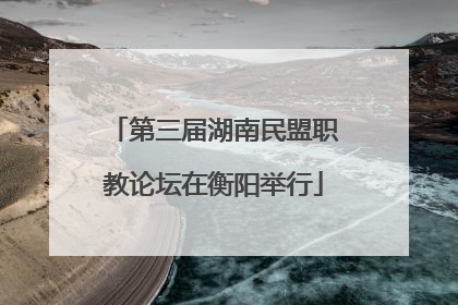 第三届湖南民盟职教论坛在衡阳举行