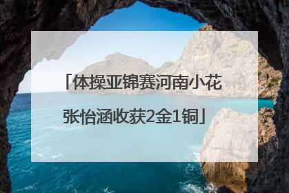 体操亚锦赛河南小花张怡涵收获2金1铜