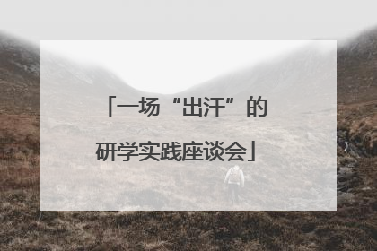 一场“出汗”的研学实践座谈会