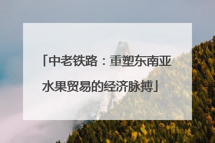 中老铁路：重塑东南亚水果贸易的经济脉搏