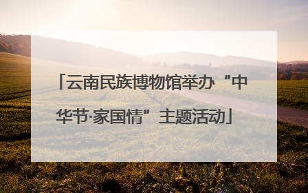 云南民族博物馆举办“中华节·家国情”主题活动