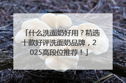 什么洗面奶好用？精选十款好评洗面奶品牌，2025高段位推荐！