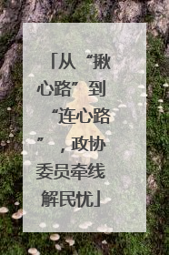 从“揪心路”到“连心路”，政协委员牵线解民忧