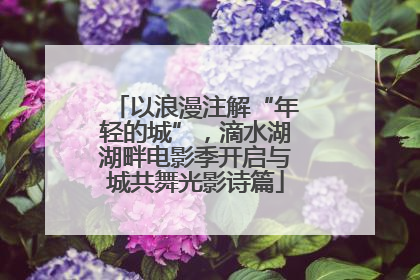 以浪漫注解“年轻的城”，滴水湖湖畔电影季开启与城共舞光影诗篇