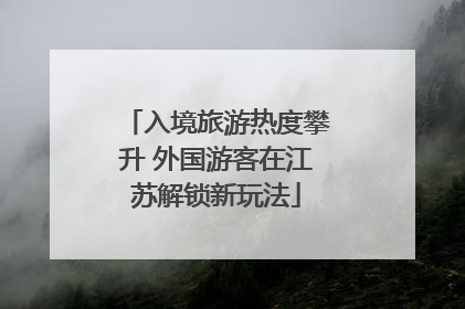 入境旅游热度攀升 外国游客在江苏解锁新玩法