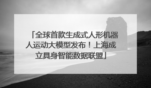 全球首款生成式人形机器人运动大模型发布！上海成立具身智能数据联盟