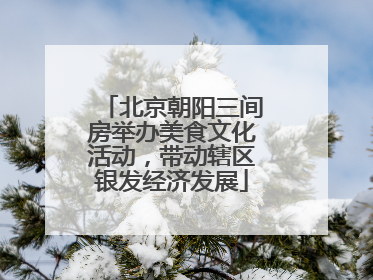 北京朝阳三间房举办美食文化活动，带动辖区银发经济发展