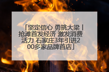 坚定信心 勇挑大梁丨抢滩首发经济 激发消费活力 石家庄3年引进200多家品牌首店