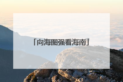 向海图强看海南