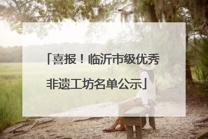 喜报！临沂市级优秀非遗工坊名单公示