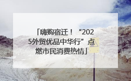 嗨购宿迁！“2025外贸优品中华行”点燃市民消费热情