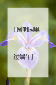 圆明园里过端午