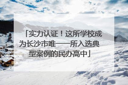 实力认证！这所学校成为长沙市唯一一所入选典型案例的民办高中