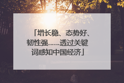 增长稳、态势好、韧性强……透过关键词感知中国经济