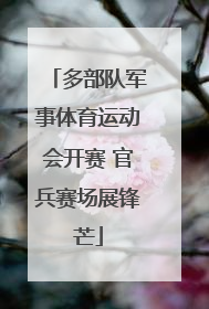 多部队军事体育运动会开赛 官兵赛场展锋芒