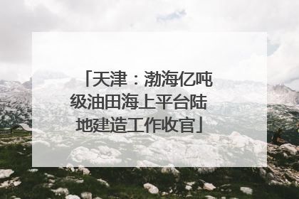 天津：渤海亿吨级油田海上平台陆地建造工作收官