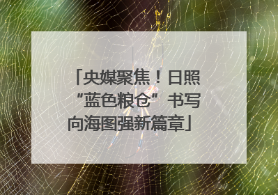 央媒聚焦！日照“蓝色粮仓”书写向海图强新篇章