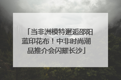 当非洲模特邂逅邵阳蓝印花布！中非时尚潮品推介会闪耀长沙