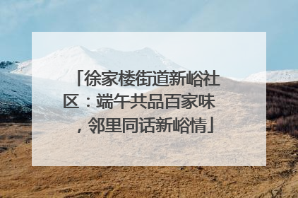 徐家楼街道新峪社区：端午共品百家味，邻里同话新峪情