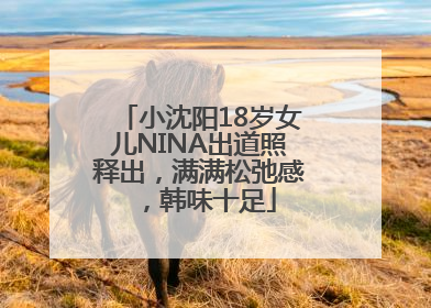 小沈阳18岁女儿NINA出道照释出，满满松弛感，韩味十足