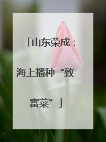 山东荣成：海上播种“致富菜”