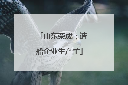 山东荣成：造船企业生产忙