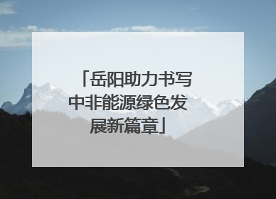 岳阳助力书写中非能源绿色发展新篇章
