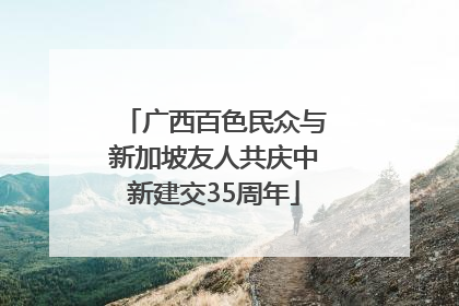 广西百色民众与新加坡友人共庆中新建交35周年