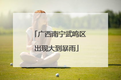广西南宁武鸣区出现大到暴雨