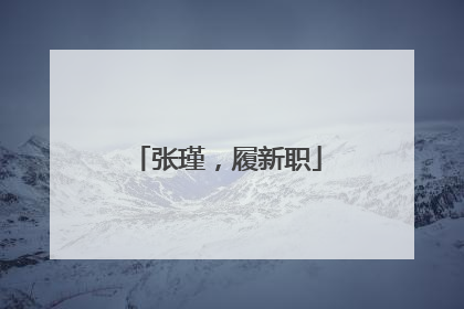 张瑾，履新职