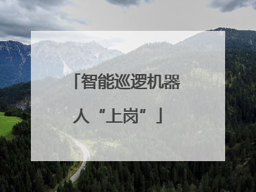 智能巡逻机器人“上岗”