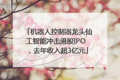 机器人控制器龙头仙工智能冲击港股IPO，去年收入超3亿元