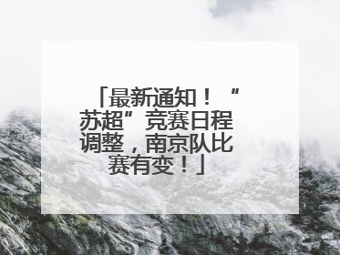 最新通知！“苏超”竞赛日程调整，南京队比赛有变！