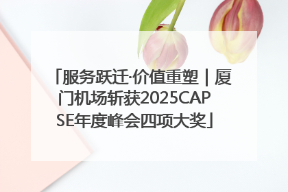 服务跃迁·价值重塑｜厦门机场斩获2025CAPSE年度峰会四项大奖
