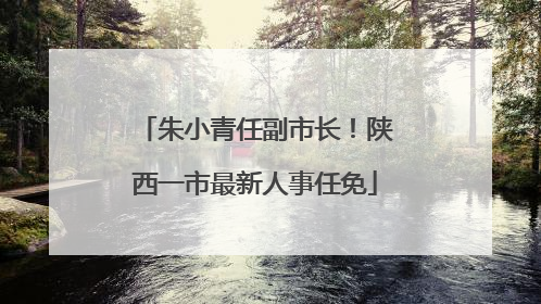 朱小青任副市长！陕西一市最新人事任免