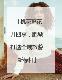 桃花IP花开四季，肥城打造全域旅游新标杆